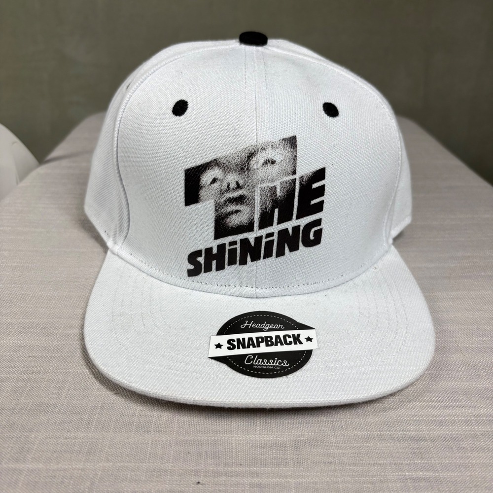 Headgear Classics The Shining 1980 Horror Movie Snapback Hat White New